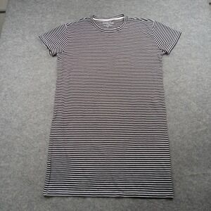 Everlane‎ Dress Womens Medium Navy White Striped T Shirt Crewneck Knit Casual